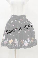 Ank Rouge / SweetieHalloweenフロントリボンスカート M ブラック H-25-03-26-042-CA-SK-NS-ZH