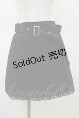 Ank Rouge / ベルト付きスカート M ブラック H-25-03-26-043-CA-SK-NS-ZH