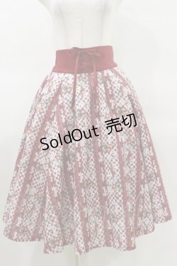 画像1: axes femme / ストロベリーチェック柄スカート Free レッド H-25-03-26-048-AX-SK-NS-ZH
