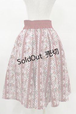 画像2: axes femme / ストロベリーチェック柄スカート Free レッド H-25-03-26-048-AX-SK-NS-ZH