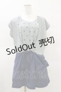 axes femme / ドットワンピース M ネイビー H-25-03-26-052-AX-OP-NS-ZH