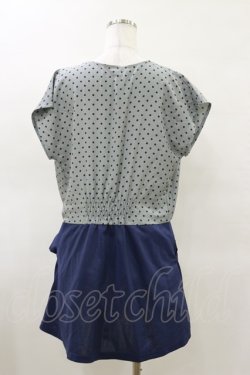 画像2: axes femme / ドットワンピース M ネイビー H-25-03-26-052-AX-OP-NS-ZH