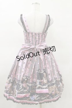 画像2: metamorphose / Happy Sewing Time フリルジャンパースカート+ヘッドドレスセット サイズ1 ピンク H-25-03-26-057-ME-OP-NS-ZH