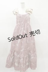 axes femme / トゥシューズ柄リボン付ワンピース Free ピンク H-25-03-26-059-AX-OP-NS-ZH