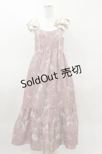 axes femme / トゥシューズ柄リボン付ワンピース Free ピンク H-25-03-26-059-AX-OP-NS-ZH