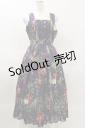 axes femme / シーズナルフルーツ柄ジャンパースカート Free パープル H-25-03-26-060-AX-OP-NS-ZH