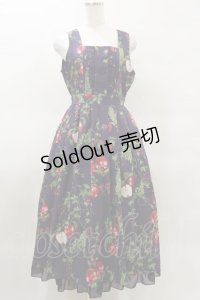 axes femme / シーズナルフルーツ柄ジャンパースカート Free パープル H-25-03-26-060-AX-OP-NS-ZH