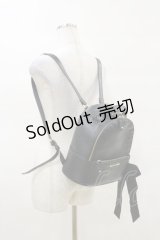 Maison de FLEUR / リボンMリュック  ブラック H-25-03-26-007-LO-BG-NS-ZH