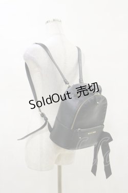 画像1: Maison de FLEUR / リボンMリュック  ブラック H-25-03-26-007-LO-BG-NS-ZH