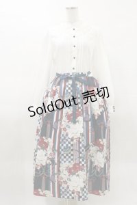 axes femme / 菊柄ワンピース Free オフ H-25-03-26-066-AX-OP-NS-ZH