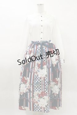 画像1: axes femme / 菊柄ワンピース Free オフ H-25-03-26-066-AX-OP-NS-ZH