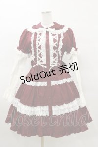 Cornet / ティアードワンピース Free ボルドー H-25-03-26-067-LO-OP-NS-ZH