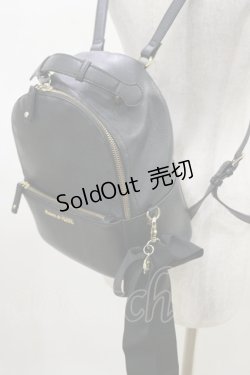 画像2: Maison de FLEUR / リボンMリュック  ブラック H-25-03-26-007-LO-BG-NS-ZH