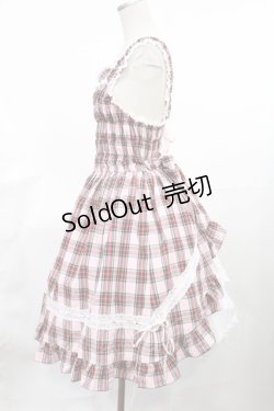 画像2: BABY,THE STARS SHINE BRIGHT / タータンチェックリボンシャーリングプリンセスジャンパースカート Free ピンク H-25-03-26-1003-BA-SK-NS-ZH