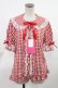 画像1: Angelic Pretty / ふんわりフリルギンガムブラウス Free レッド H-25-03-26-1033-AP-BL-NS-ZH (1)