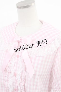画像4: Angelic Pretty / ふんわりフリルギンガムブラウス Free ピンク H-25-03-26-1034-AP-BL-NS-ZH