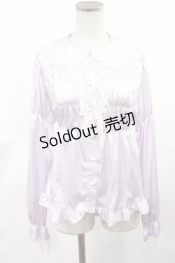 画像1: BABY,THE STARS SHINE BRIGHT / サテンリボンブラウス Free ラベンダー H-25-03-26-1035-BA-BL-NS-ZH