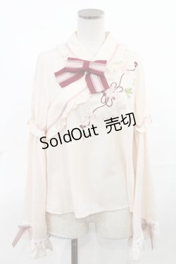画像1: Amavel / 鶯と桜吹雪の2WAYブラウス Free アイボリー H-25-03-26-1036-CA-BL-NS-ZH