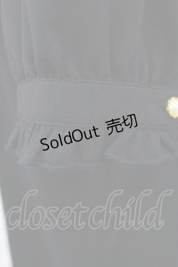 画像3: Amavel / チェーンジャボ付 台衿ブラウス Free ブラック H-25-03-26-1037-CA-BL-NS-ZH