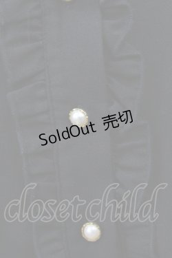 画像4: Amavel / チェーンジャボ付 台衿ブラウス Free ブラック H-25-03-26-1037-CA-BL-NS-ZH