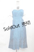 axes femme POETIQUE / チャイナボタンフレア袖ワンピース M ブルーグリーン H-25-03-26-1008-AX-OP-NS-ZH