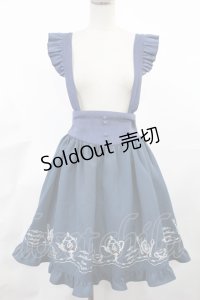 Amavel / ティーセット刺繍ジャンパースカート Free ブルー H-25-03-26-1010-CA-OP-NS-ZH