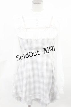 画像1: Ank Rouge / スクエアヨークコンビネゾン M グレー H-25-03-26-1011-CA-OP-NS-ZH