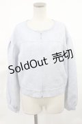 axes femme / ジャカードノーカラージャケット M サックス H-25-03-26-1012-AX-JA-NS-ZH