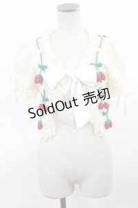Angelic Pretty / いちごチェリーサテンリボンボレロ Free オフ H-25-03-26-1015-AP-TO-NS-ZH