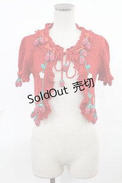 画像1: Angelic Pretty / 鈴なりいちごカーディガン Free レッド H-25-03-26-1017-AP-TO-NS-ZH