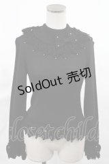 Angelic Pretty / パールリボンタートルニット Free ブラック H-25-03-26-1018-AP-TO-NS-ZH