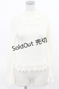 Angelic Pretty / パールリボンタートルニット Free オフ H-25-03-26-1019-AP-TO-NS-ZH
