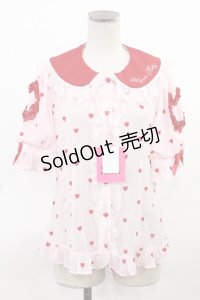 Angelic Pretty / Lovely Heartブラウス Free ピンク/レッド H-25-03-26-1030-AP-BL-NS-ZH