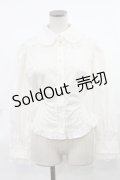Innocent World / チュールレースプレーンブラウス M アイボリー H-25-03-26-1032-IW-BL-NS-ZH