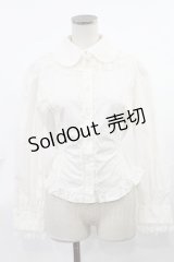 Innocent World / チュールレースプレーンブラウス M アイボリー H-25-03-26-1032-IW-BL-NS-ZH