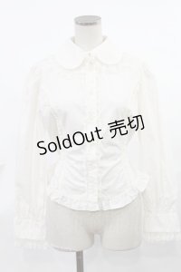 Innocent World / チュールレースプレーンブラウス M アイボリー H-25-03-26-1032-IW-BL-NS-ZH