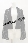 axes femme / チェーン付き総レースボレロ Free ブラック H-25-03-26-012-AX-TO-NS-ZH