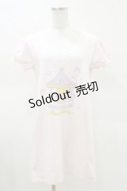画像1: Honey Cinnamon / Little Twin StarsコラボTシャツ Free ピンク H-25-03-26-014-LO-TS-NS-ZH