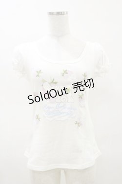 画像1: RoseMarie seoir / シナモロール×RoseMarie seoir Tシャツ Free オフ H-25-03-26-015-LO-TO-NS-ZH
