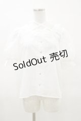 Lovely Tency / 眞白ありすコラボ/レースブラウス L オフ H-25-03-26-021-LO-BL-NS-ZH