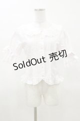 BABY,THE STARS SHINE BRIGHT / ハートレースの5分袖ブラウス Free ピンク H-25-03-26-023-BA-BL-NS-ZH