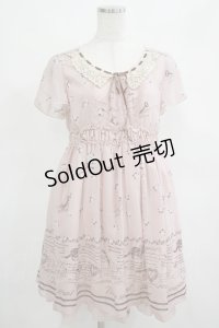 axes femme / シフォンワンピース M ピンク H-25-03-27-028-AX-OP-NS-ZH