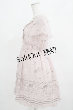 画像2: axes femme / シフォンワンピース M ピンク H-25-03-27-028-AX-OP-NS-ZH