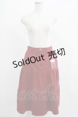 PINK HOUSE / ティアードスカート 3（M) ボルドー H-25-03-27-031-LO-SK-NS-ZH