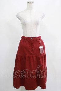 PINK HOUSE / ティアードスカート 3（M) ボルドー H-25-03-27-031-LO-SK-NS-ZH