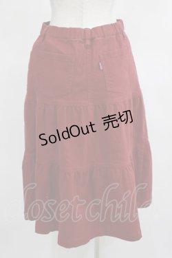 画像4: PINK HOUSE / ティアードスカート 3（M) ボルドー H-25-03-27-031-LO-SK-NS-ZH