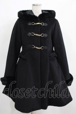 画像1: Amavel / ビットバックルフーディーコート Free ブラック H-25-03-27-005-CA-CO-NS-ZT-C007