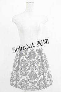 Ank Rouge / レースツイードスカート M ブラックA H-25-03-27-039-CA-SK-NS-ZH