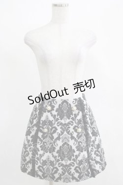 画像1: Ank Rouge / レースツイードスカート M ブラックA H-25-03-27-039-CA-SK-NS-ZH