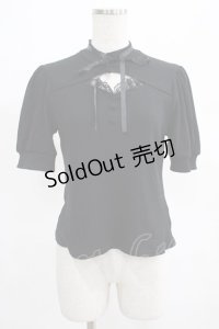 Ank Rouge / フロントあきテレコトップス M ブラック H-25-03-27-046-CA-TO-NS-ZH